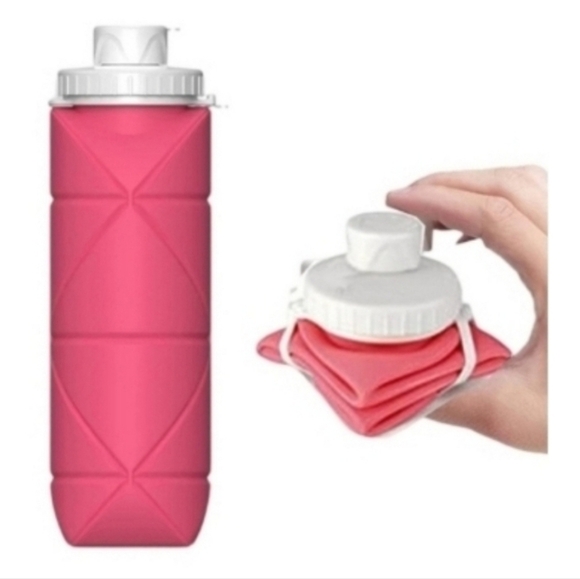 SPECIAL MADE Collapsible Water Bottle - 2.75" Diameter, 9.65" Height Unfolded - Picture 1 of 11